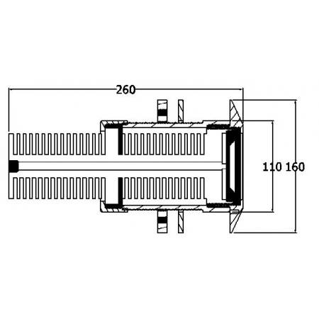 Lampa podwodna do jachtu PN120 120 Watt